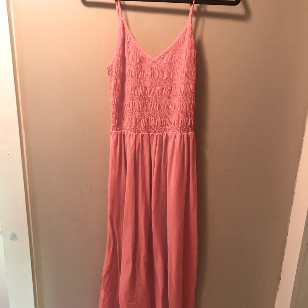 Coral Smocked Wild Fable Dress